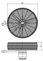 Bahçıvan BSV-D 500 3 Kanatlı 50cm Sanayi Tipi Duvar Vantilatörü